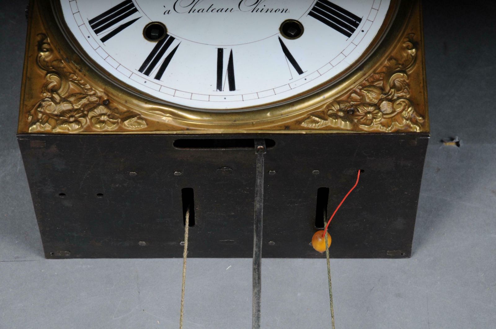 photo for sale 19th Century High Quality Originals Comtoise  Wall Clock Brass