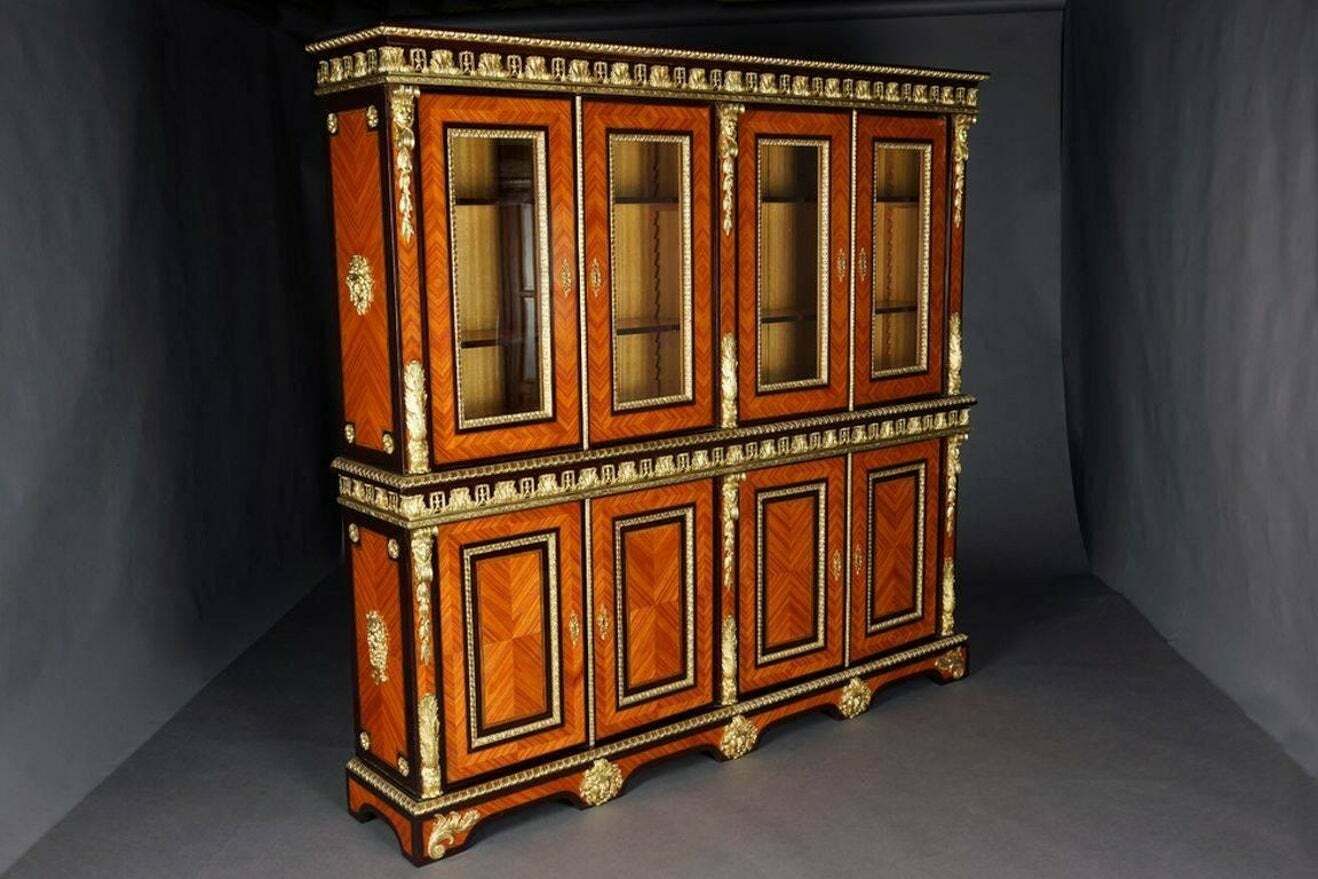 20th Century Louis XIV Style French Bibliotheque Bookcase photo for sale