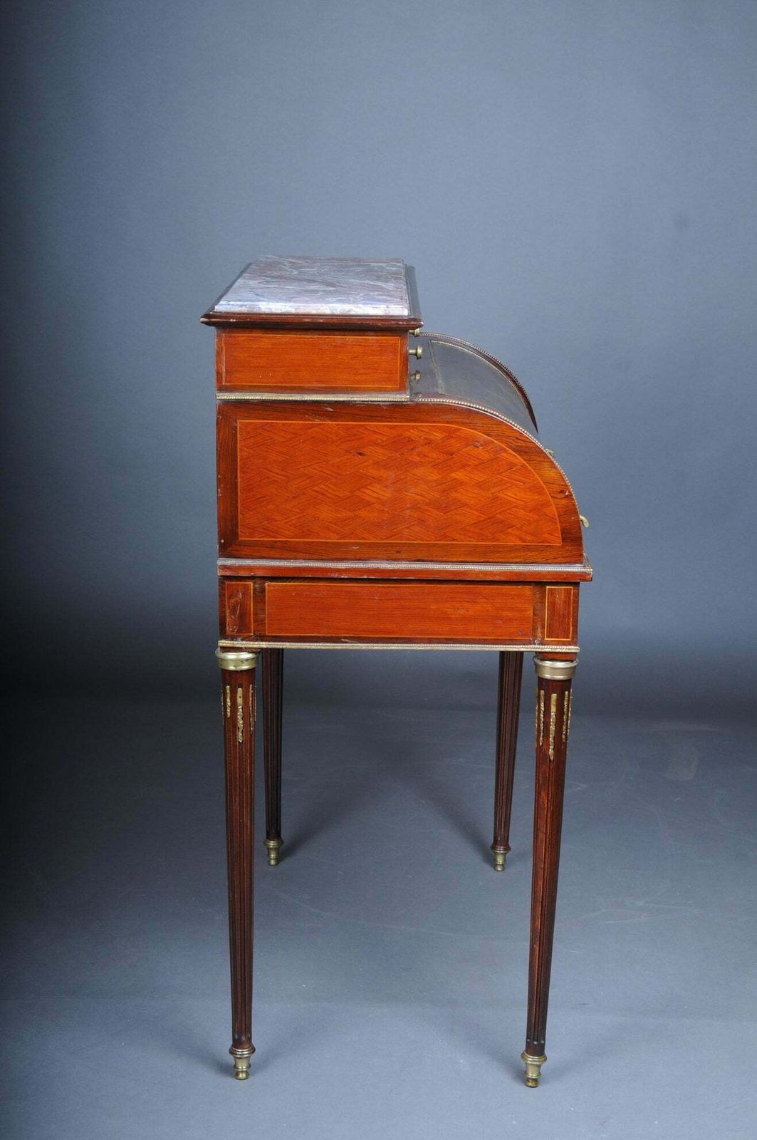 Impressive Rolling Secretary In Louis XVI 20th Century  Mahogany photo buy