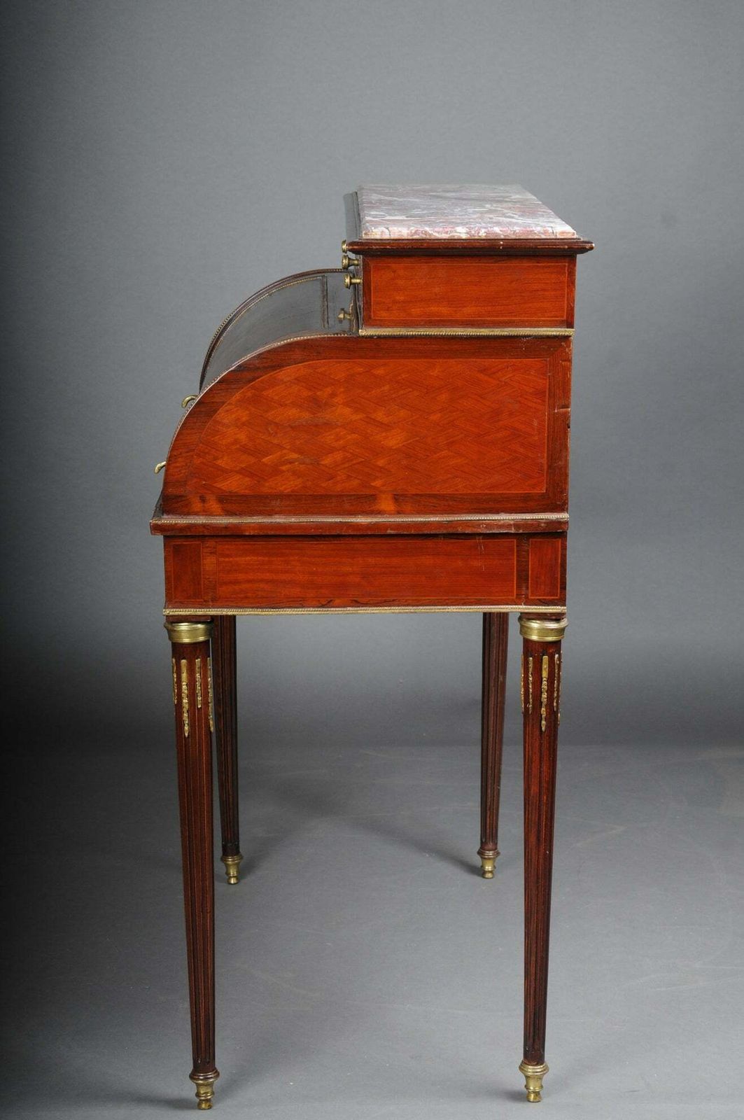 photo furniture Impressive Rolling Secretary In Louis XVI 20th Century  Mahogany