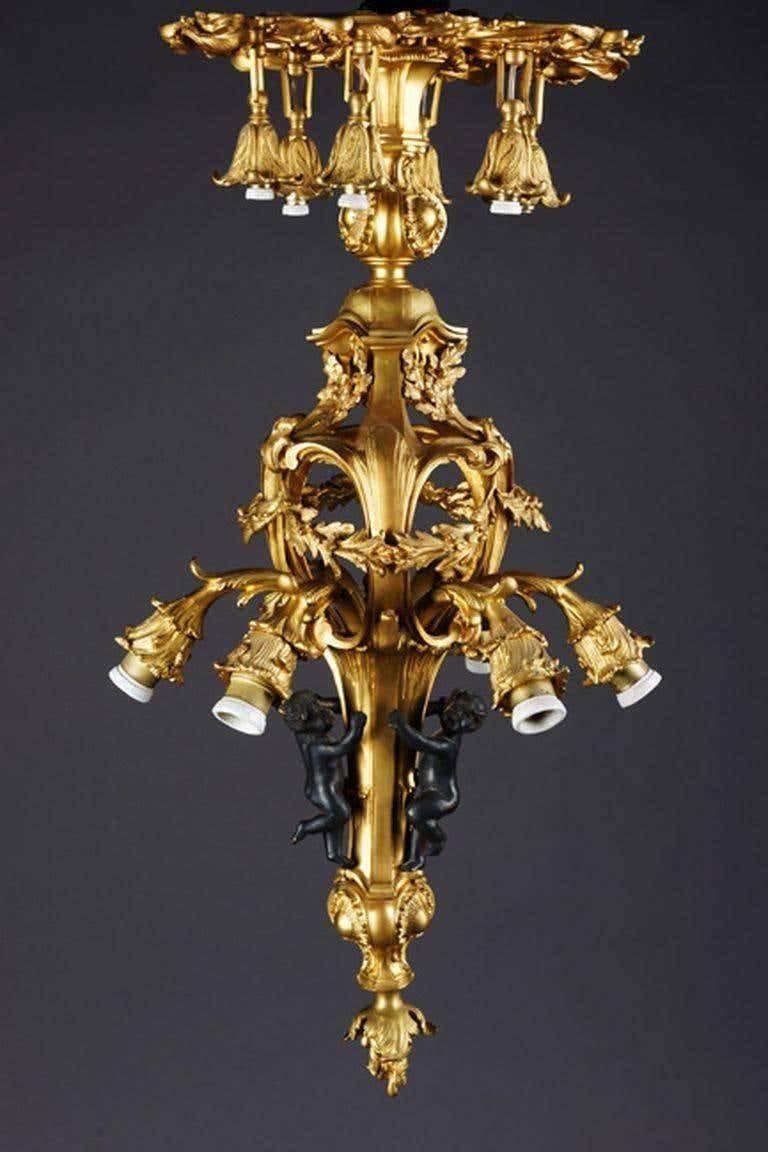 20th Century Louis XV Style French Chandelier photo furniture