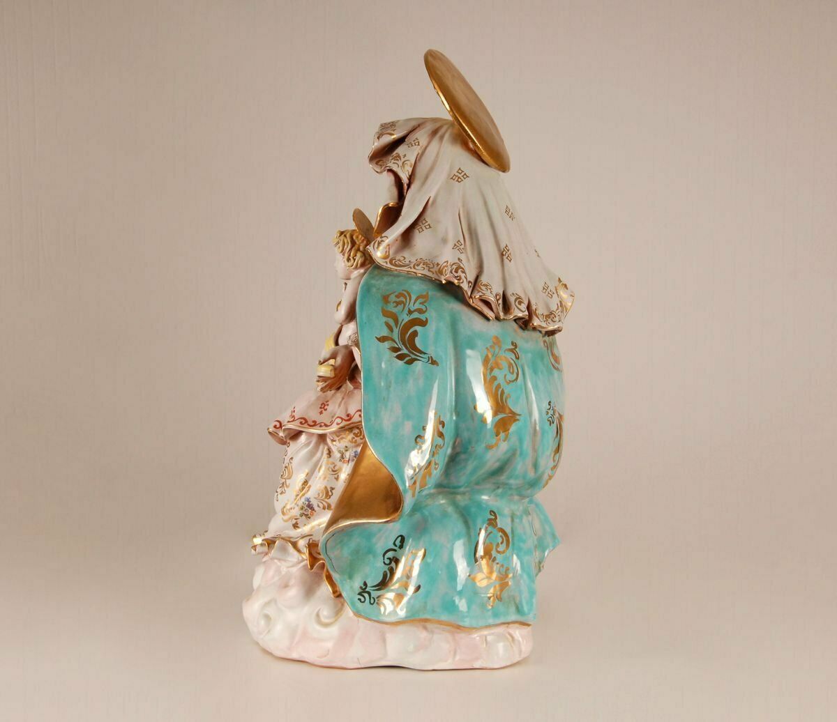 photo furniture Mid Century Italian Madonna & Child Sculpture By Eugenio Pattarino, 1960s