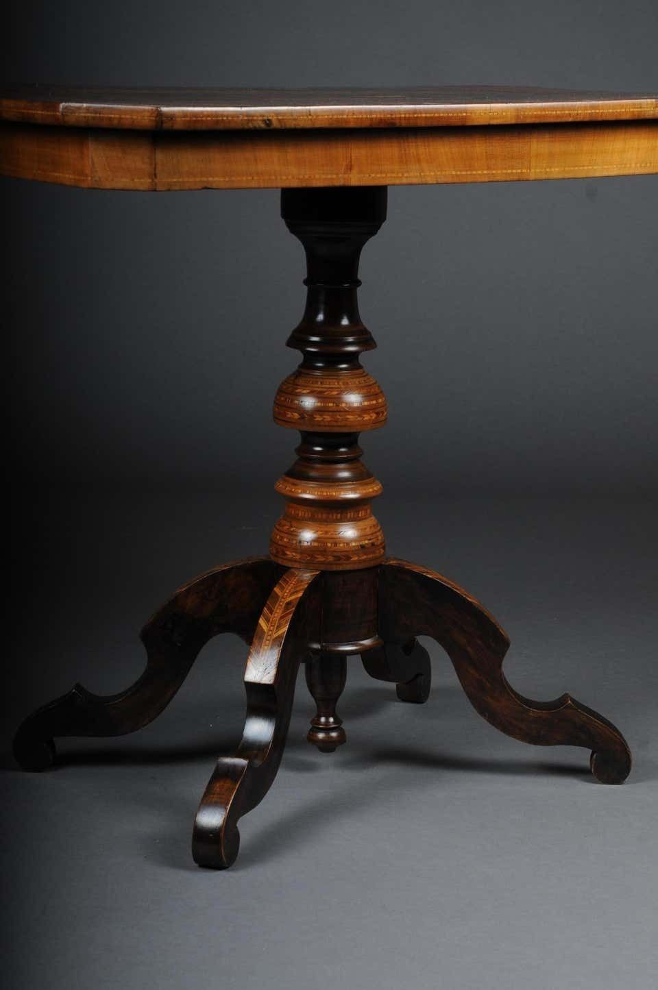 Antique Inlaid Table South German / Italy, Circa 1845 photo Furniture