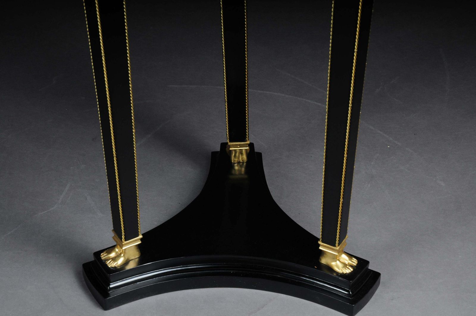 photo for sale Classic Ebonised Karyadite Pillar / Pedestal In Empire Style