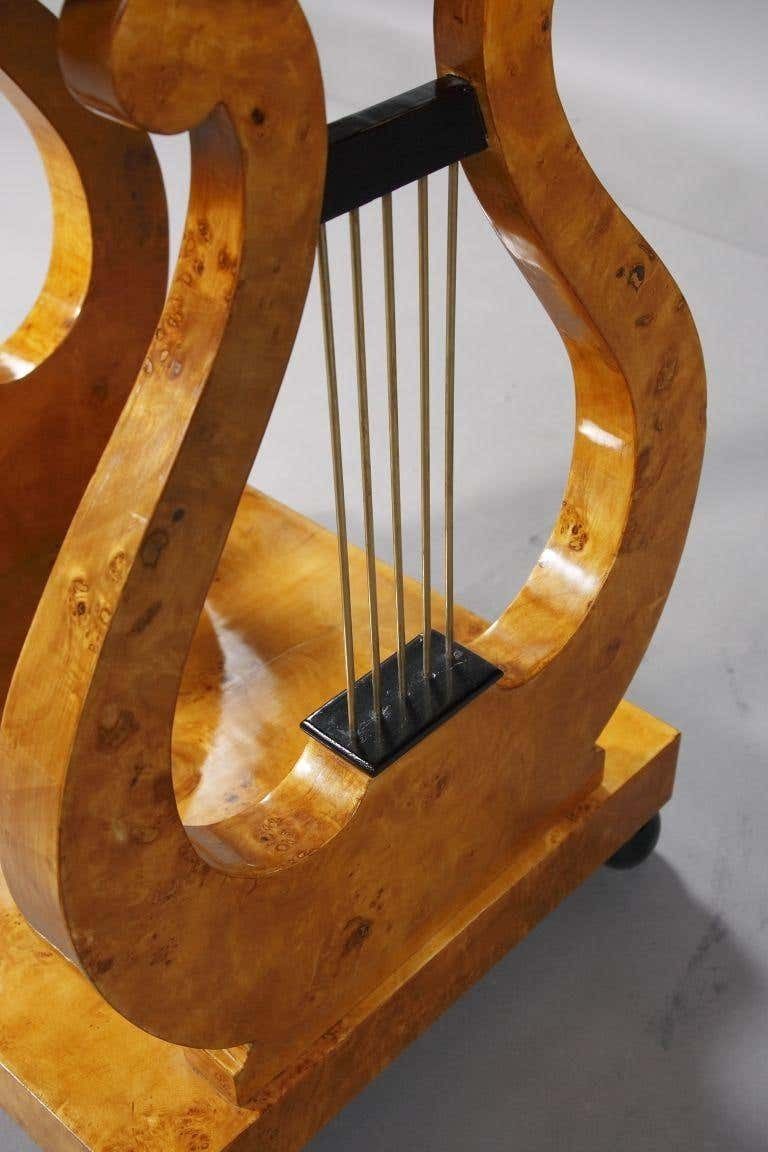 photo buy Beautiful Lyre Sewing Table In Viennese Biedermeier Style