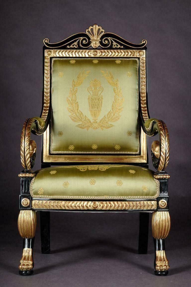 20th Century Empire Style Napoleonic Swan Armchair photo 2592.0