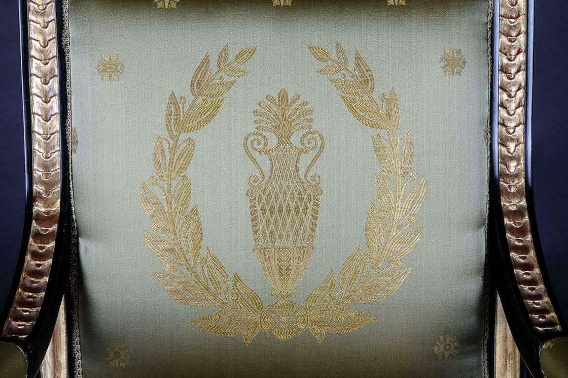 20th Century Empire Style Napoleonic Swan Armchair photo buy