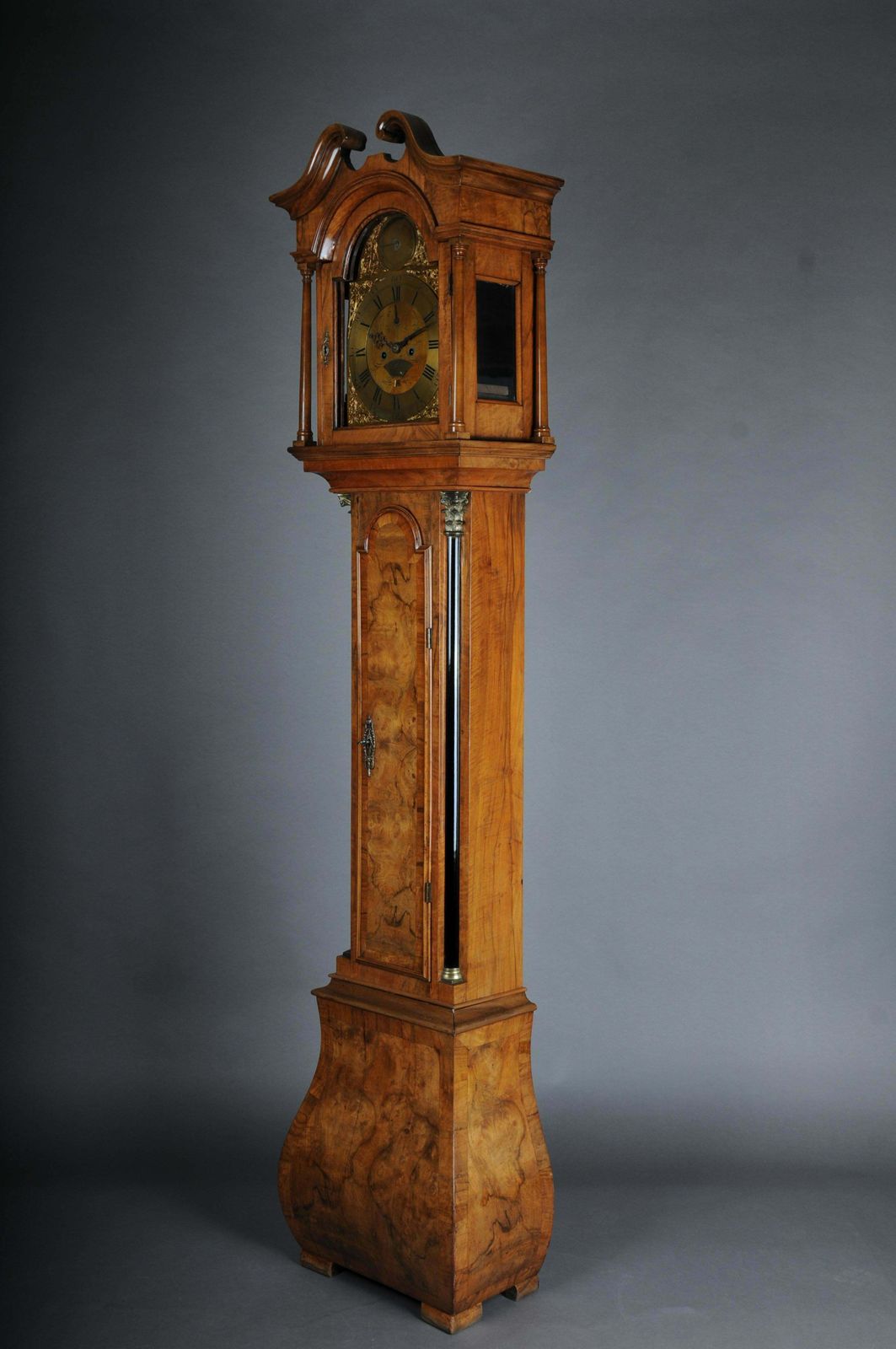 Beautiful Antique English Grandfather Clock, Oak, 19th Century photo furniture