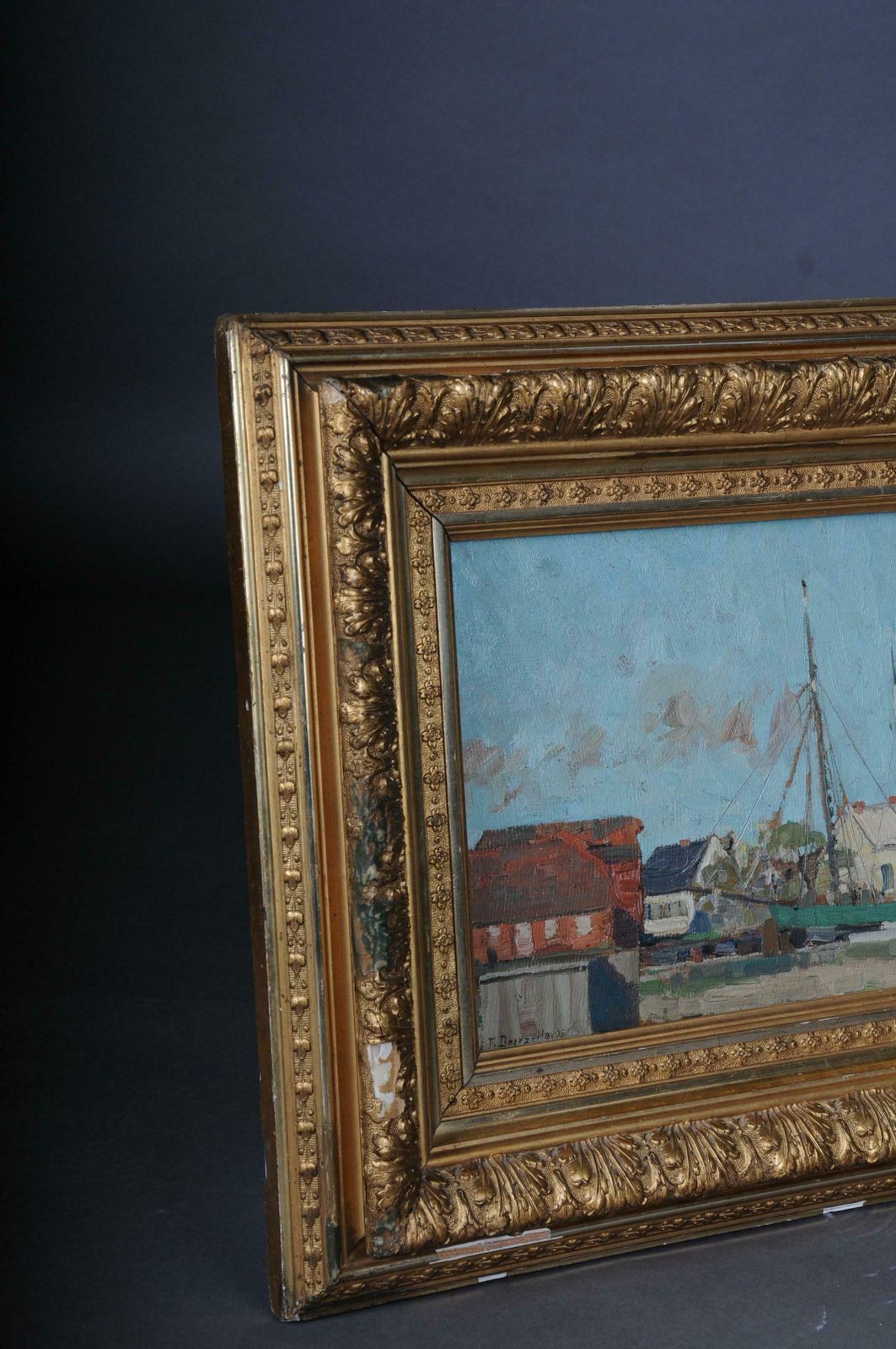 Beautiful Impressionist Oil Painting Signed Fritz Douzette ''1878 1955'' photo 1137.0