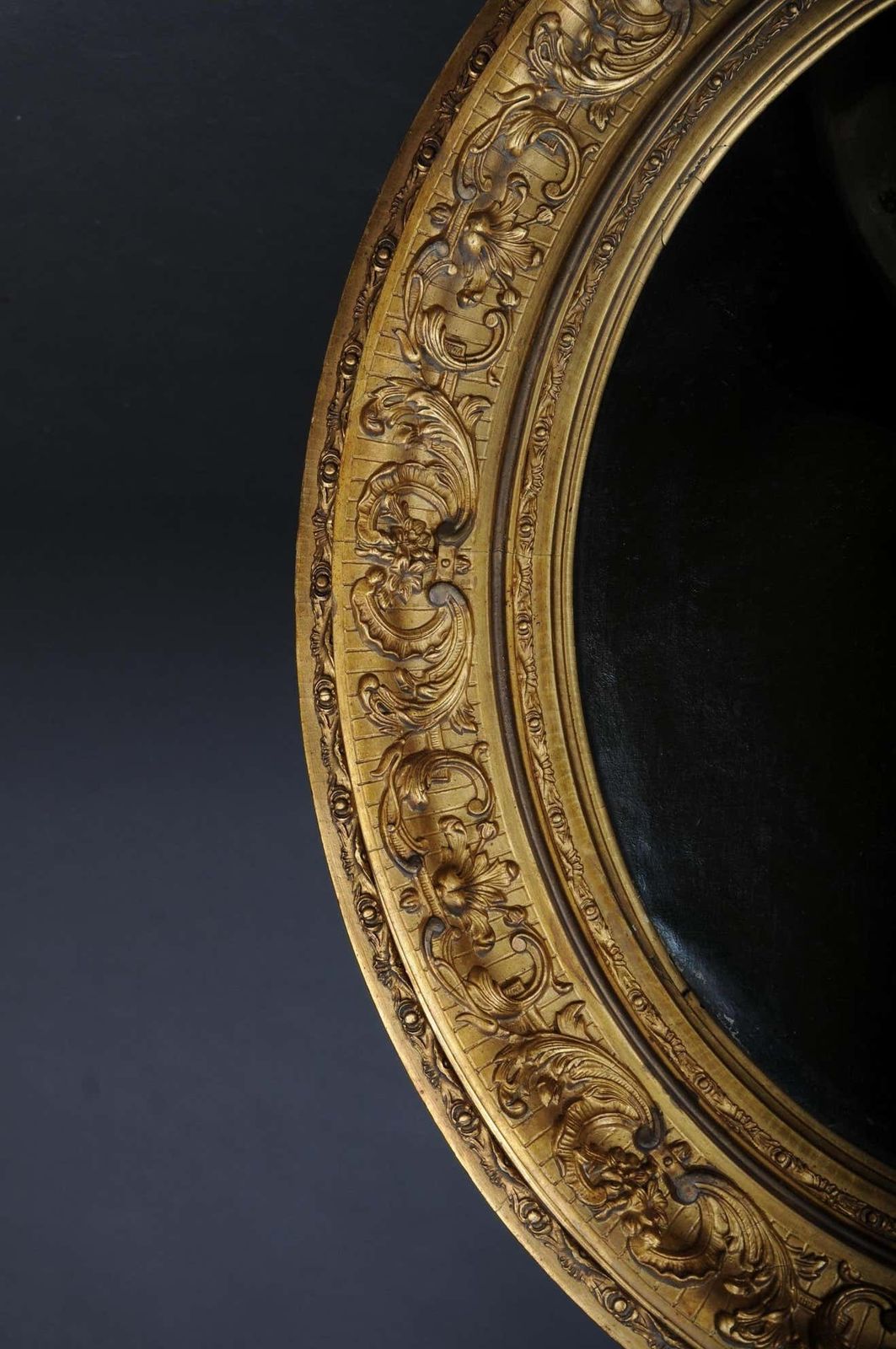 photo buy Antique Oval Biedermeier Gentlemen''S Portrait Painting, 19th Century