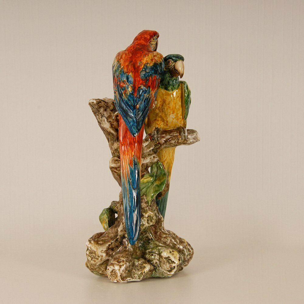 Italian Ceramic Parrots By Guido Cacciapuoti, Italy, 1930s photo buy