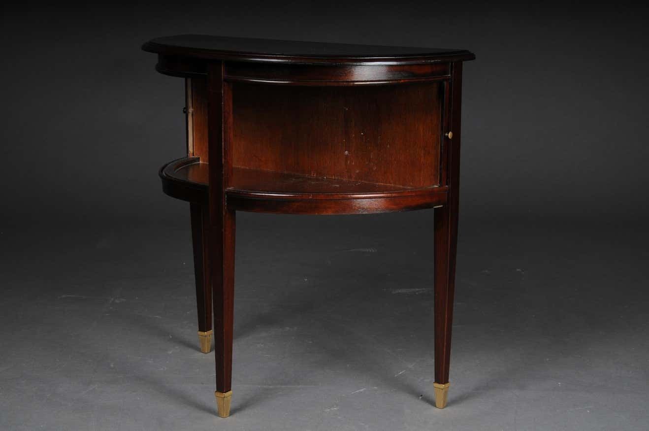 20th Century English Semicircular Wall Chest Of Drawers, Mahogany photo vintage