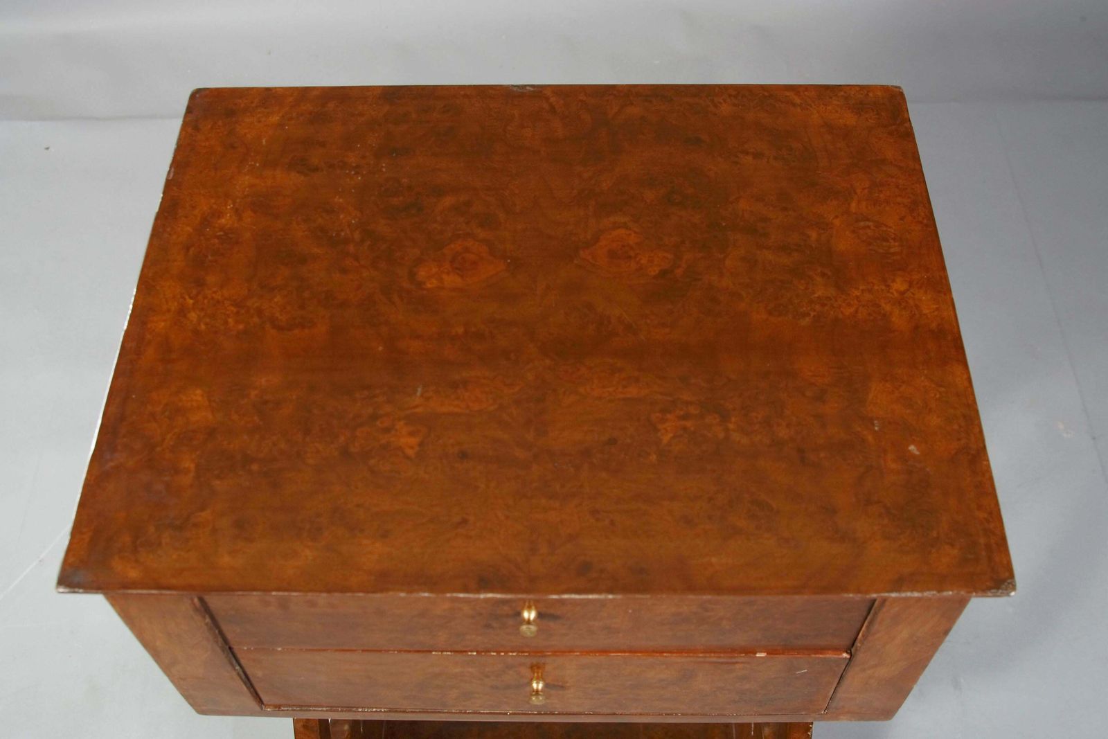 20th Century Decorative Lyre Sewing Table / Side Table In Biedermeier Style photo 1292.0