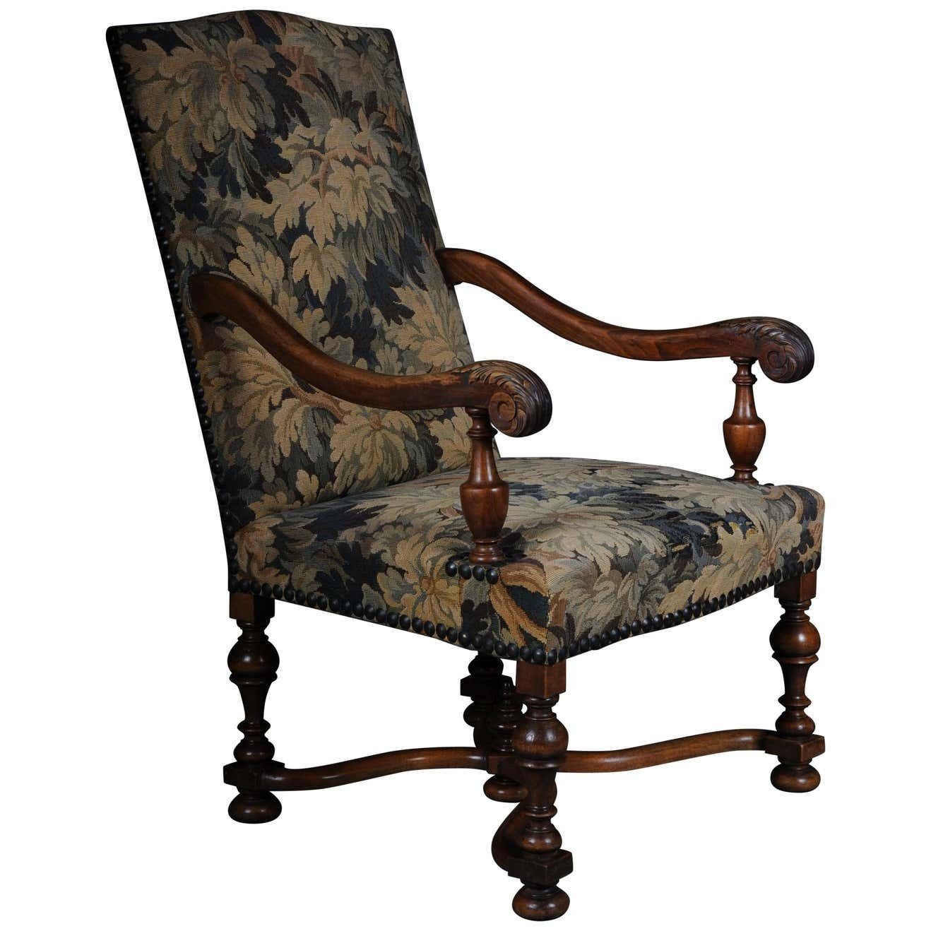 Beautiful Neo Renaissance Tapestry Armchair, Circa 1900