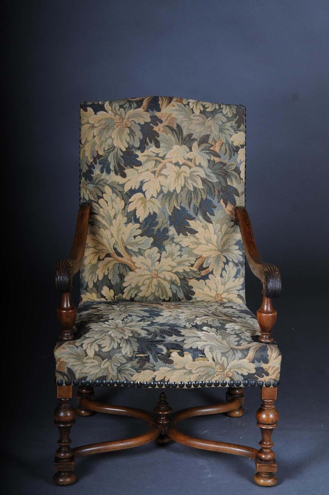 Beautiful Neo Renaissance Tapestry Armchair, Circa 1900 photo furniture