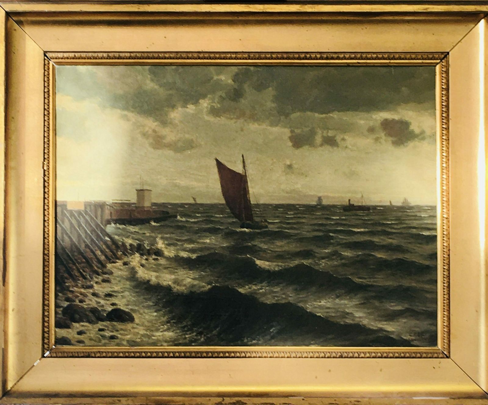 Painting "Sea" F.Ahl.Skovshoved