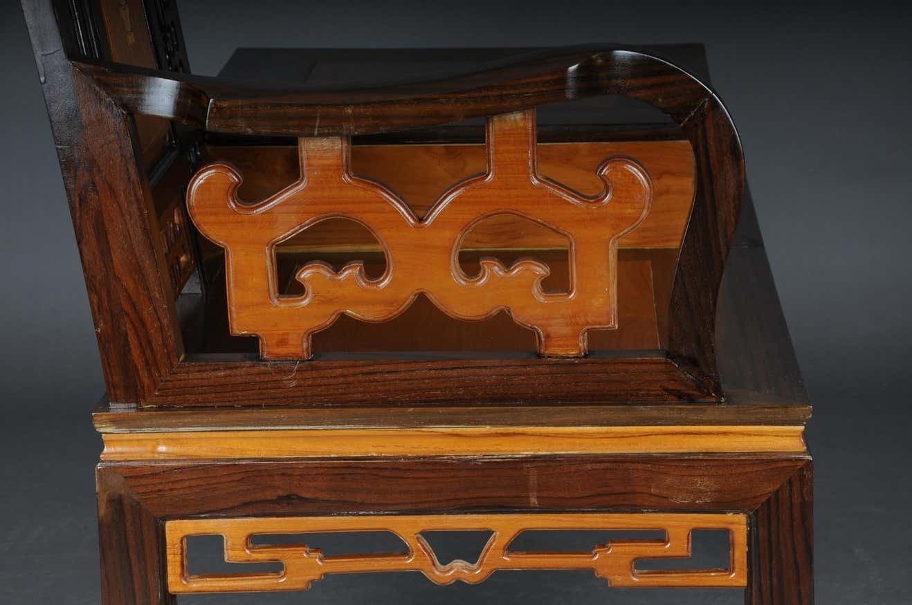 Furniture Beautiful Asian Bench / Telephone Bench, China, 20th Century photo