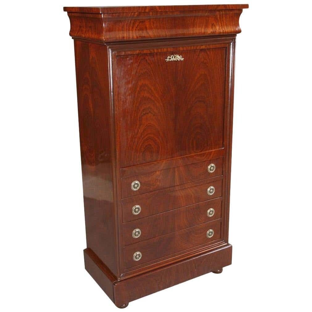 20th Century Petite Secretary In Biedermeier Style