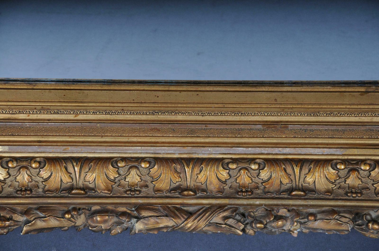 19th Century Ornate Wall Mirror Gold Frame, Gilded, Circa 1870 photo 1625.0