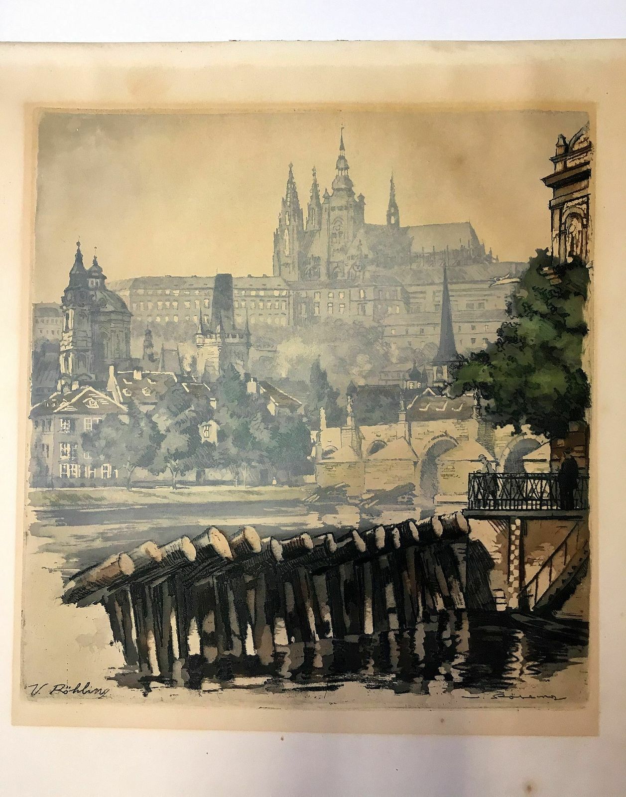 "Novotneho Footbridge" Graph. Sheet Vladislav Röhling photo furniture