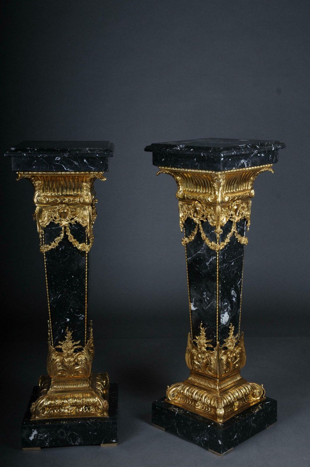 photo vinterior 20th Century Marble Column With Bronze, Napoleon III