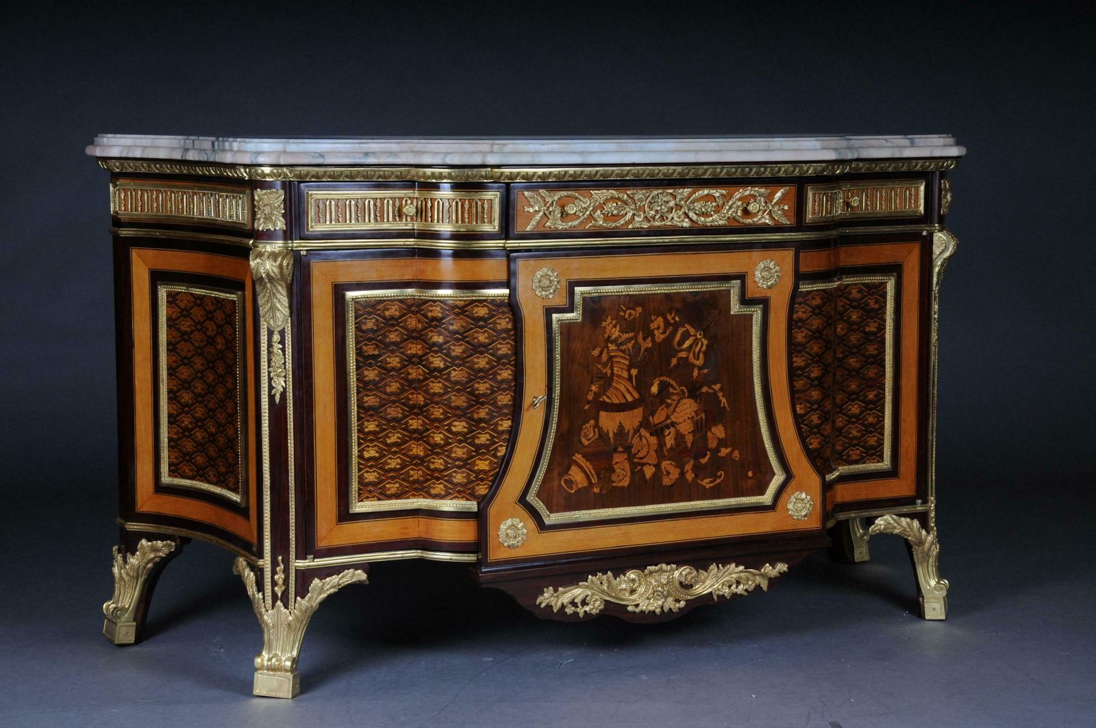 20th Century Louis XVI Style Commode/Chest Of Drawers After Jean Henri Riesener photo furniture