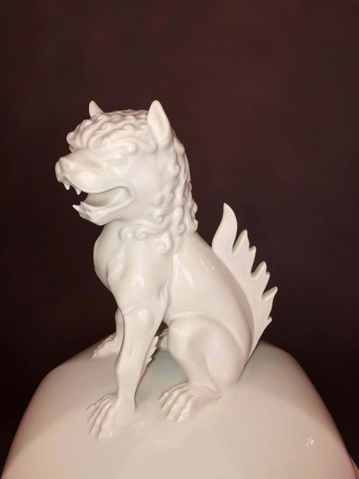 Big Ak Kaiser Olivia Porcelain Boden Vase Dragon Figur Um 1960 photo Home Decor