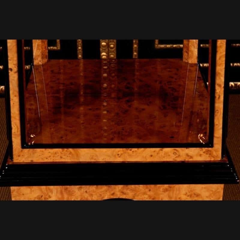 20th Century Decorative Shelf Showcase In Biedermeier/Empire Style, Maple Root photo vintage