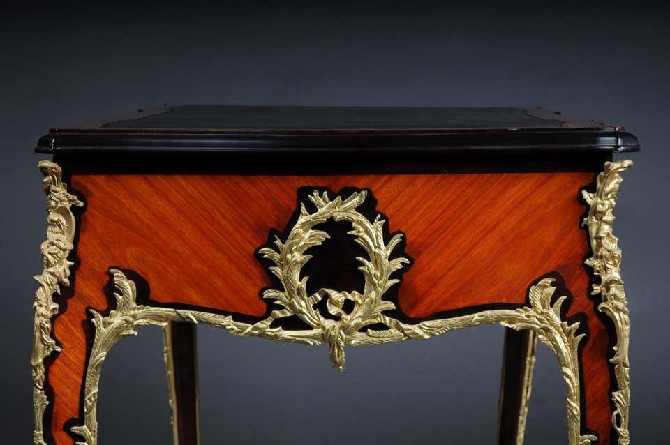 4786.0 20th Century Louis XV Style French Bureau Plat Or Desk After Francois Linke photo