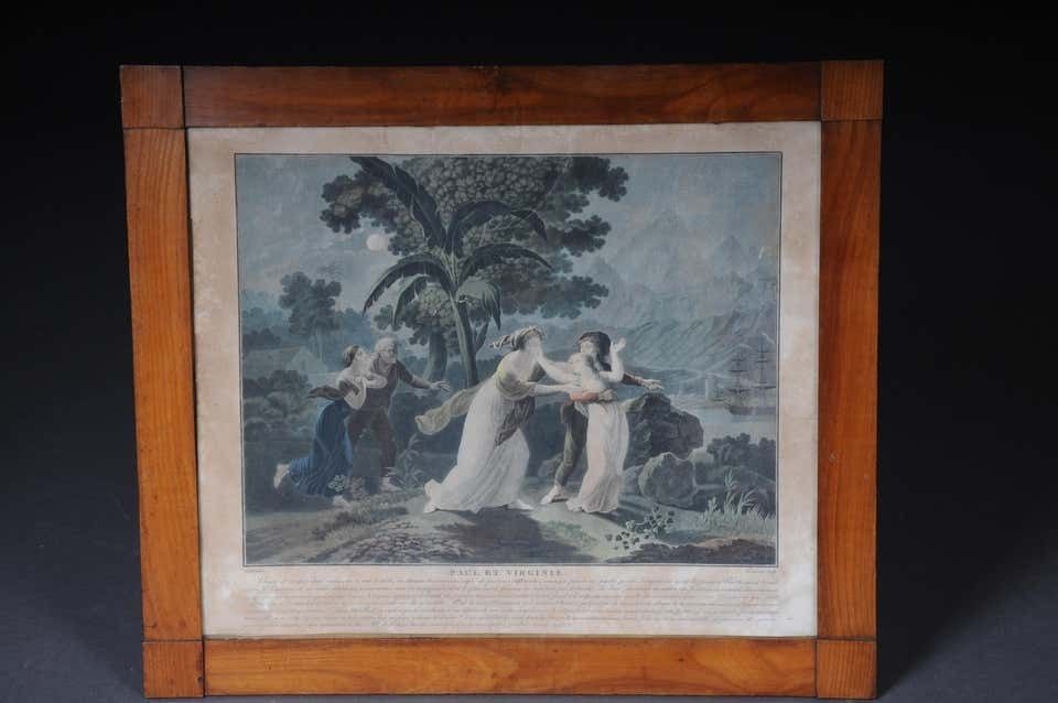 Set Of 6 Biedermeier Paintings Steel Engravings, Circa 1820 photo buy