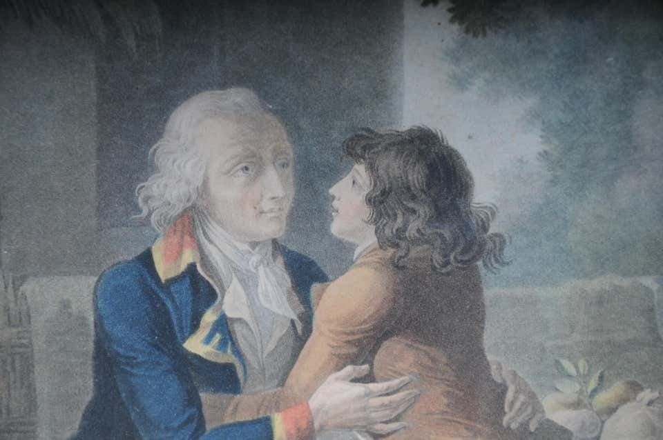 photo buy Set Of 6 Biedermeier Paintings Steel Engravings, Circa 1820