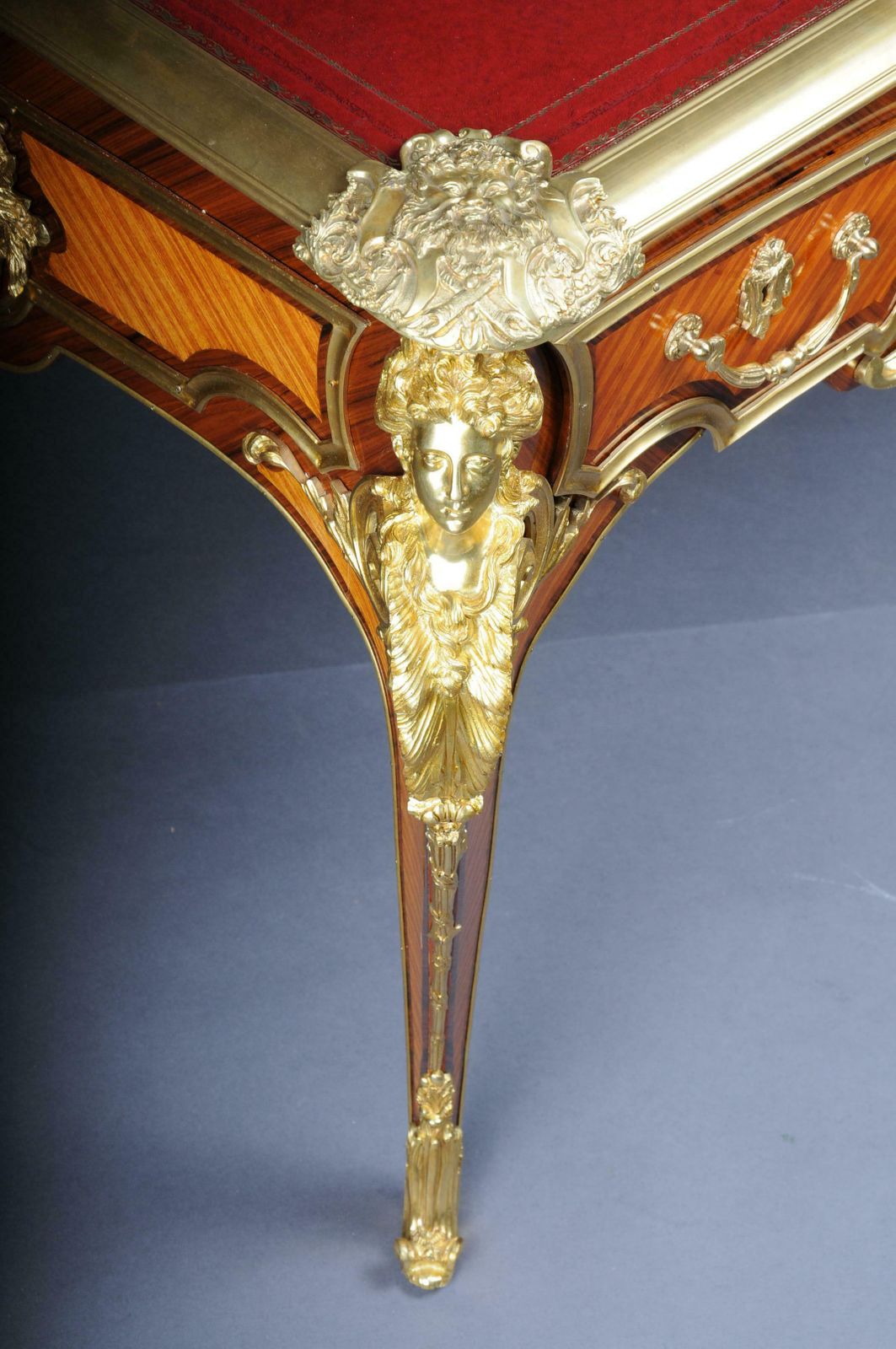 photo for sale 20th Century Bureau Plat Or Desk By The Model Of Andre Charles Boulle