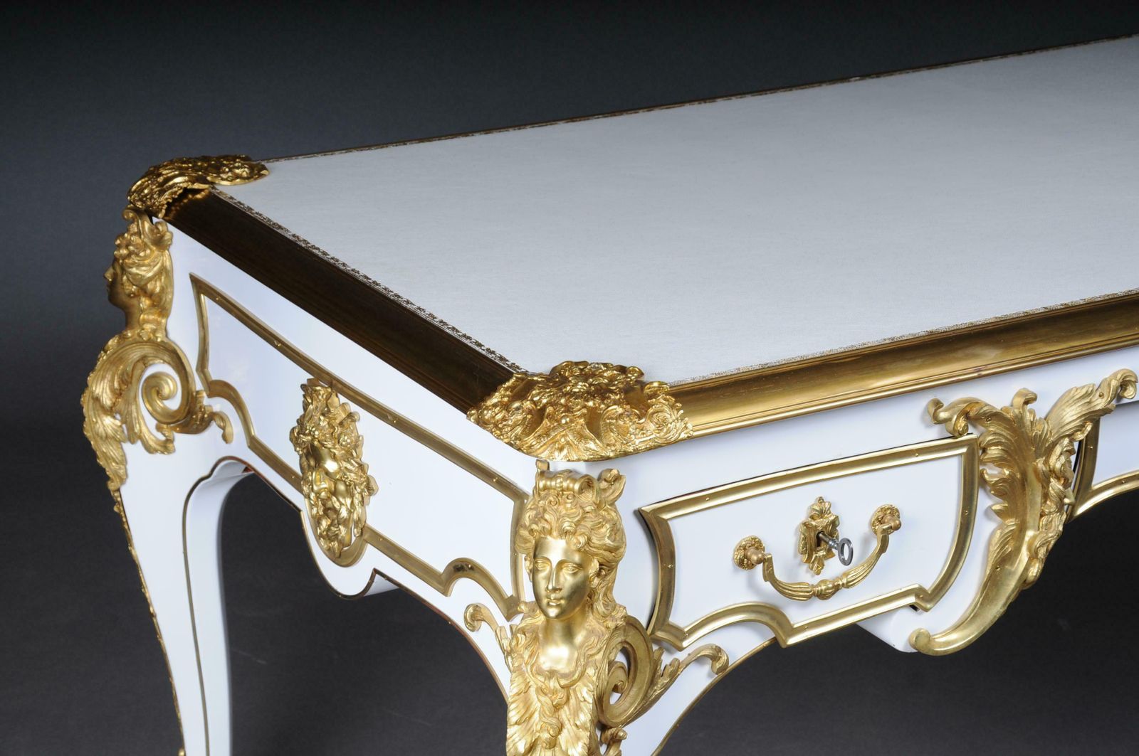 20th Century Bureau Plat Or Desk By The Model Of Andre Charles Boulle photo 17237.0