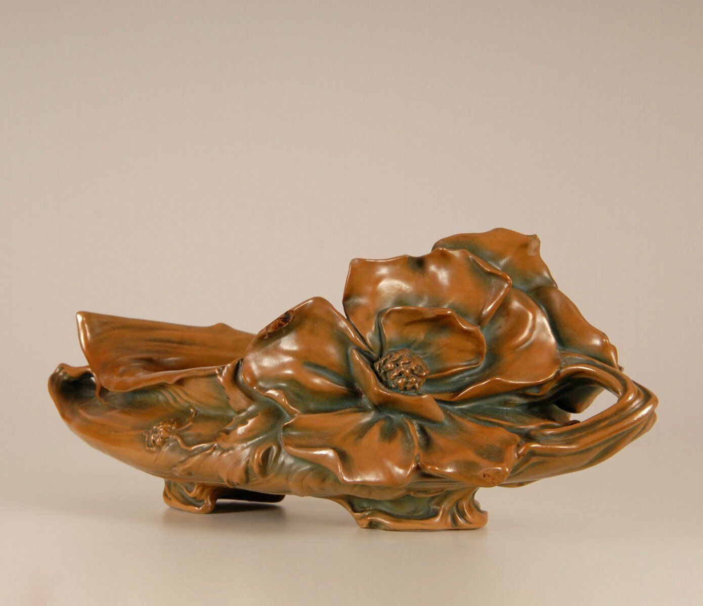 photo vinterior Art Nouveau Pottery Vase By George Klimt For Bernard Bloch