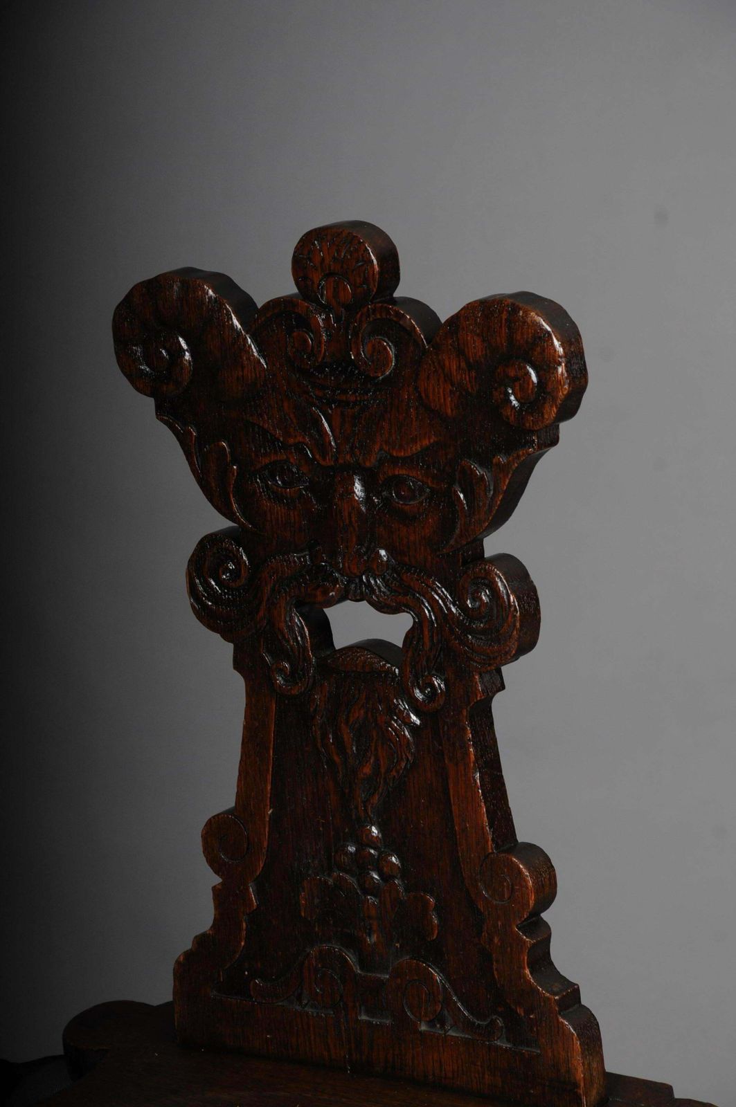 Antique Neo Renaissance Board Chair Historicism Circa 1870, Oak C photo buy