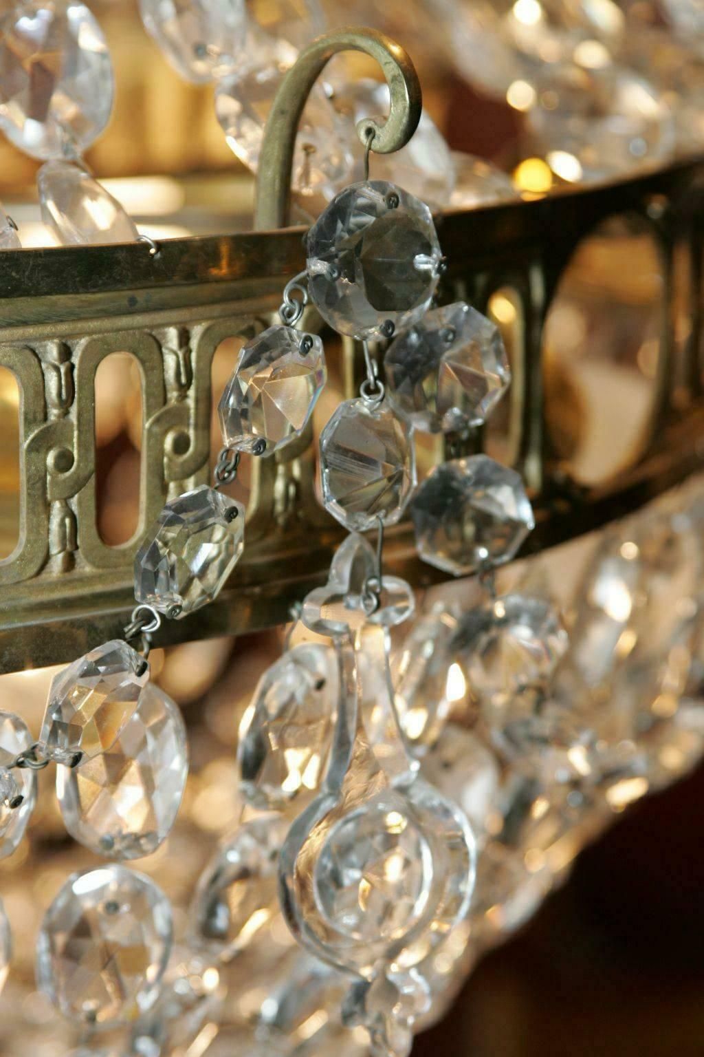 19th Century Biedermeier Basket Chandelier photo vinterior