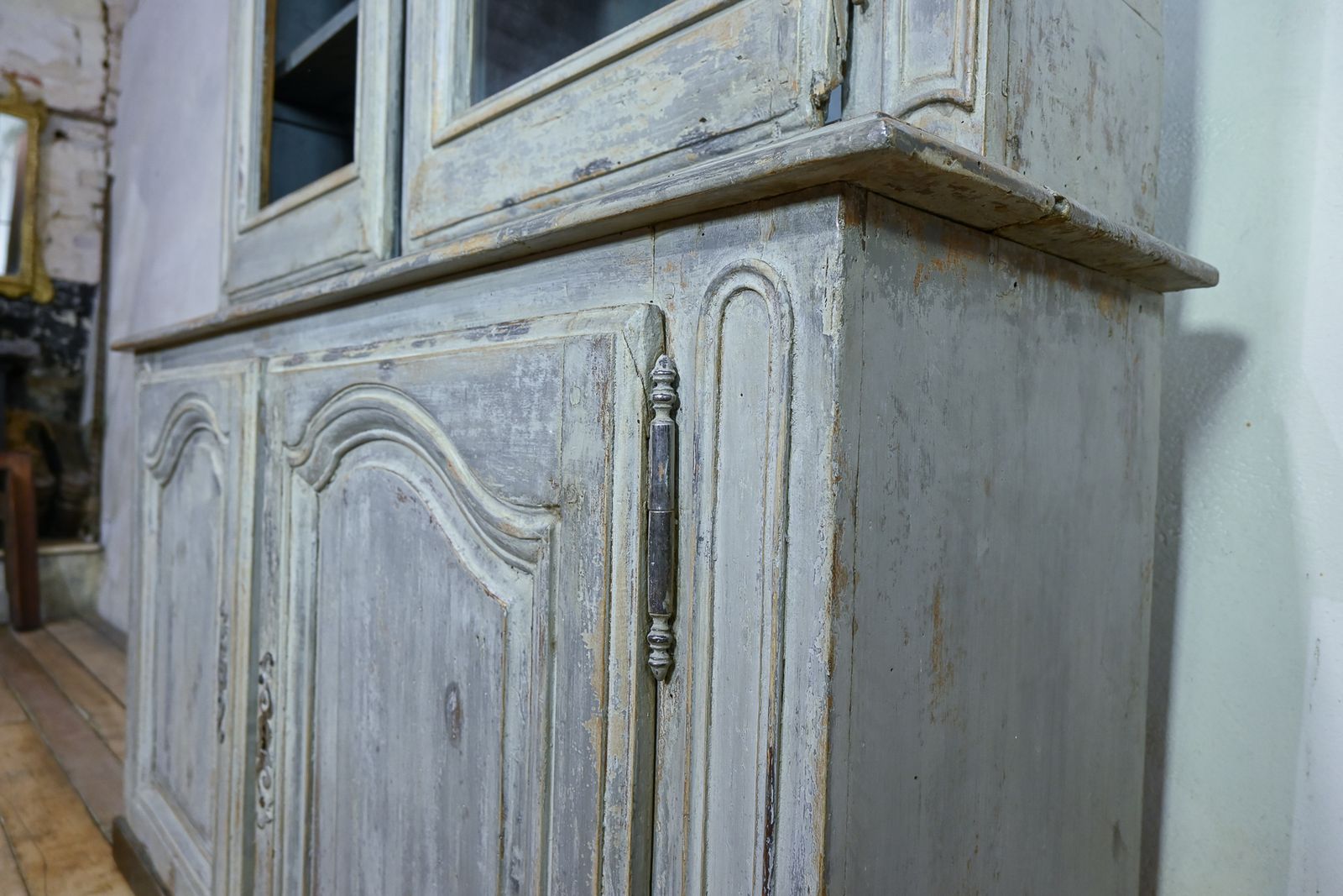 19th C French Painted Glazed Cabinet photo 4200.0