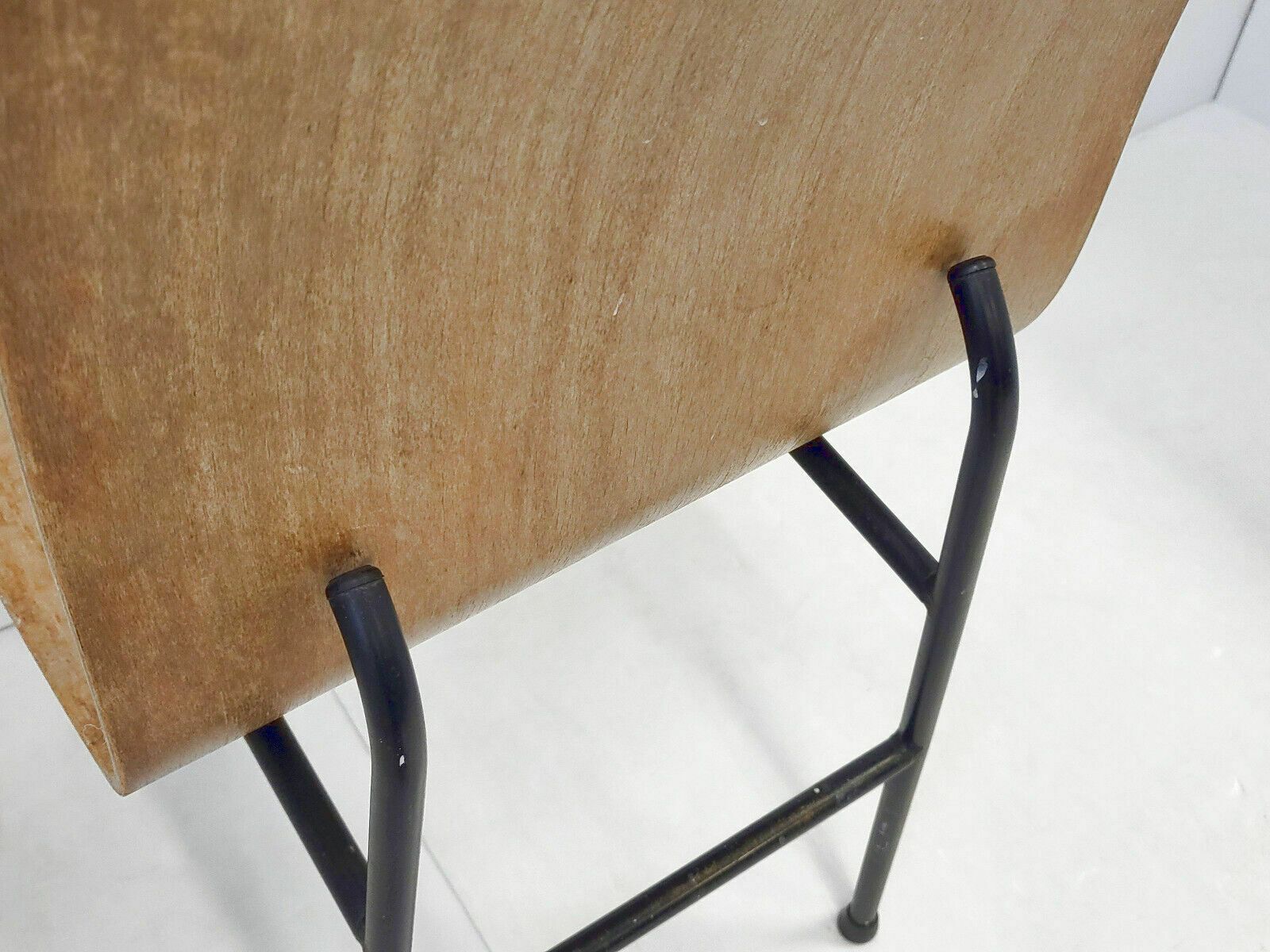photo furniture Vintage Stoel 1950 Hout & Staal Dlg Jean Prouvé Pierre Guariche Jaren 1950