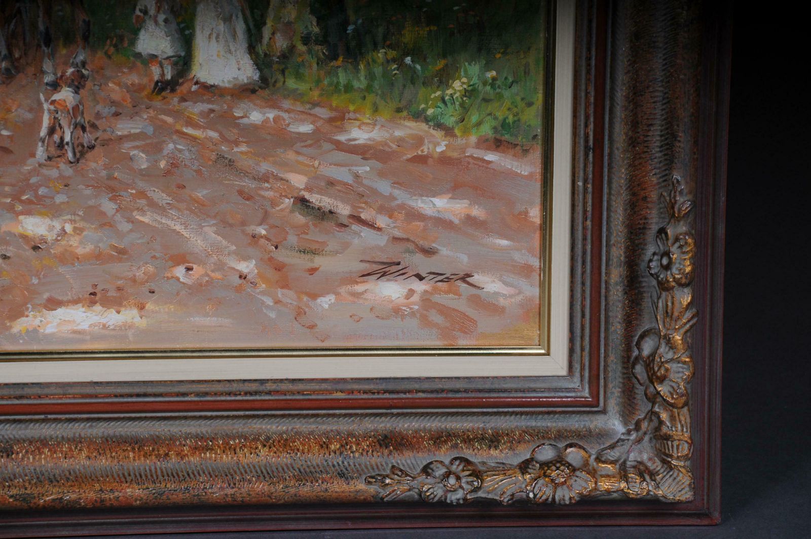Impressionist Café Landscape France 20th Century photo furniture