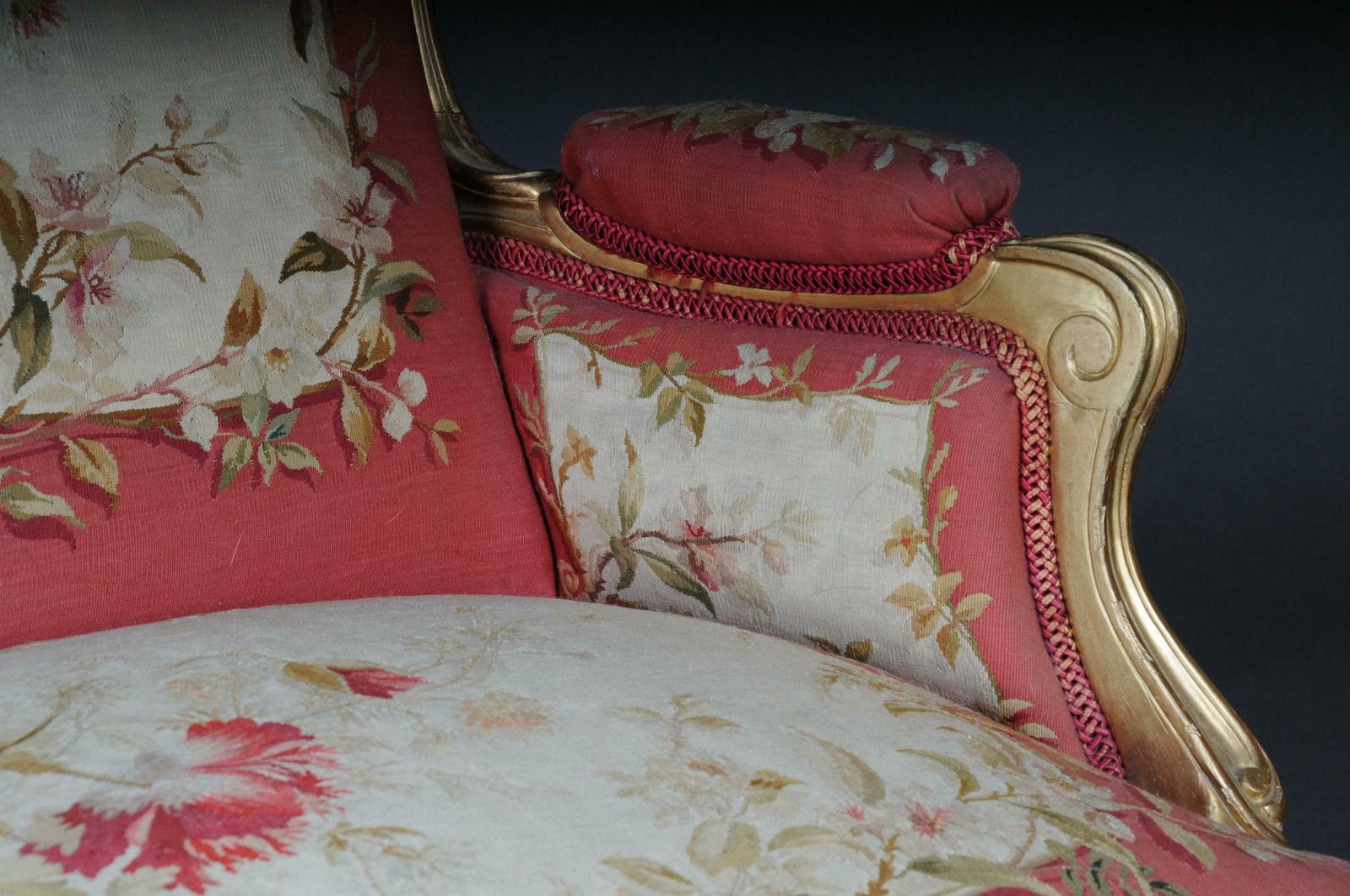 Furniture Royal Louis XV Or Rococo Tapestry Sofa And Chairs Gold Napoleon III 1880 photo