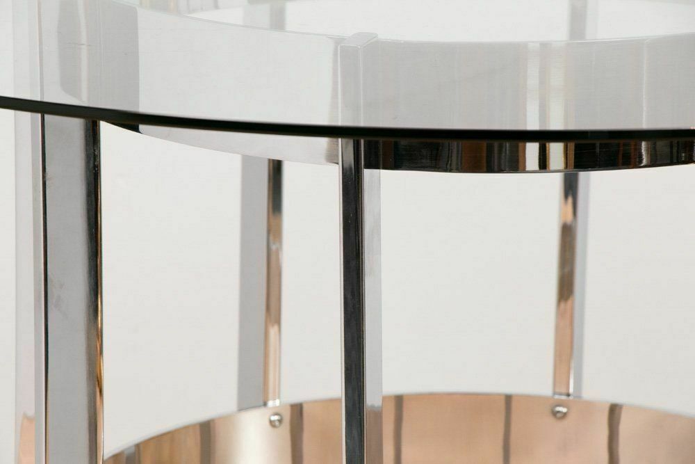 Merrow Associates Chrome & Glass Dining Table 'The Preece' By Richard Young, English, 1970s photo buy