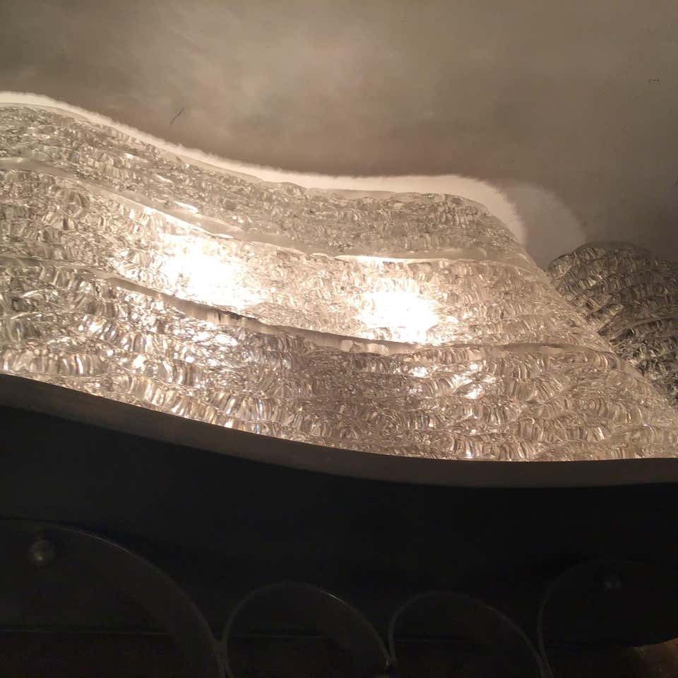 Venini Sconces Murano Glass Metal Crome 1940 Italia photo vinterior