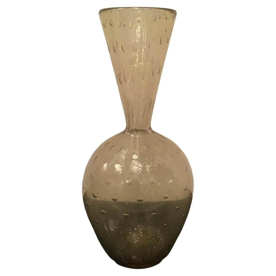 Barovier E Toso Vase Murano Glass 1950 Italy