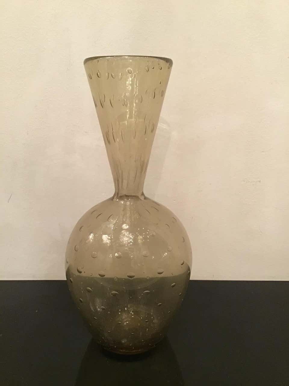 Barovier E Toso Vase Murano Glass 1950 Italy photo for sale