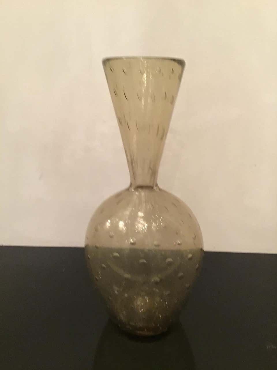 Barovier E Toso Vase Murano Glass 1950 Italy photo vintage