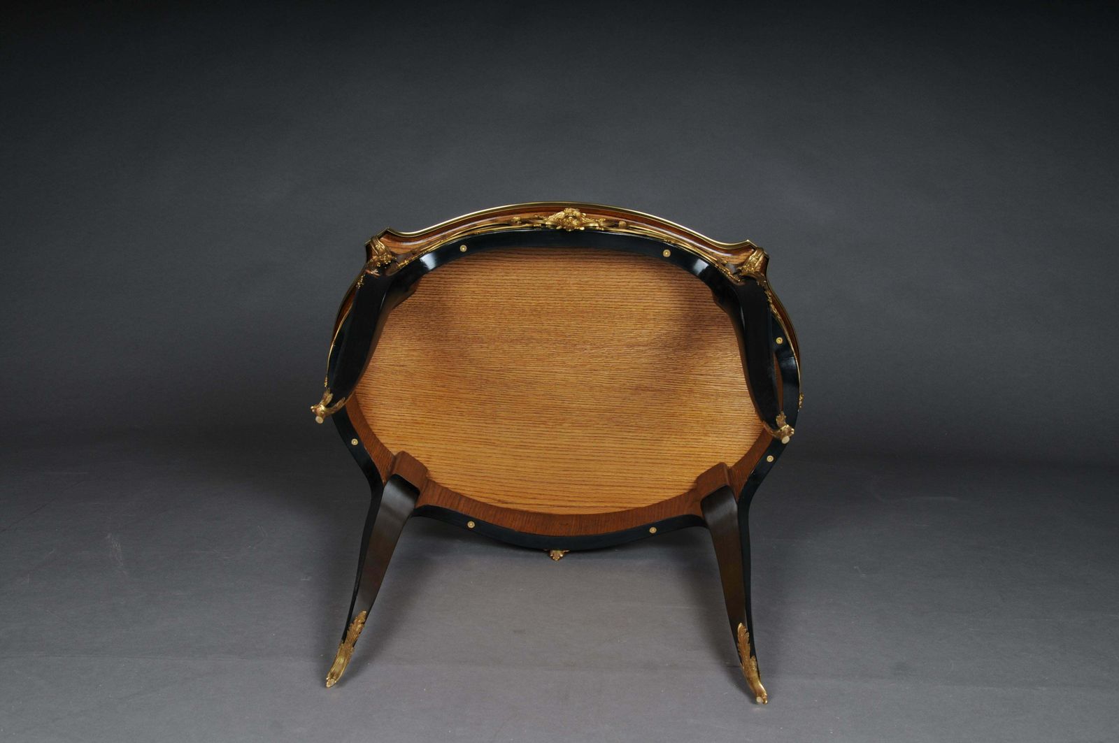 photo buy 20th Century Royal Side Table After Francois Linke, Paris, Black Gold