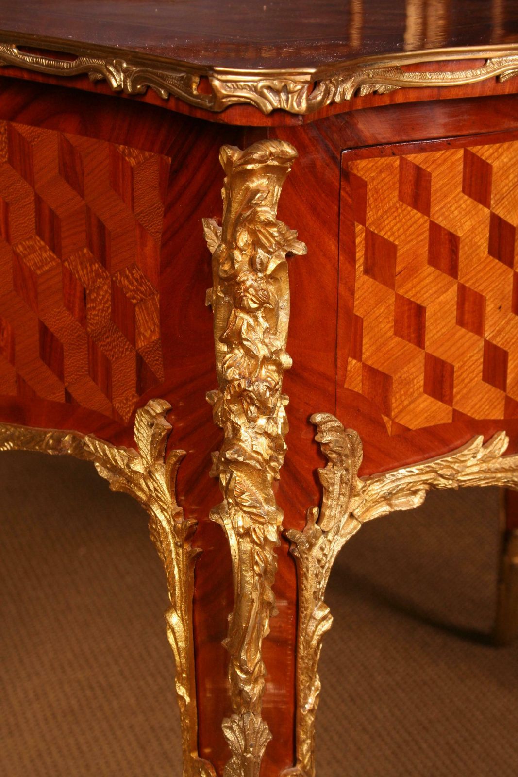 French Bureau Plat In Louis XV Style After Francois Linke photo 3974.0