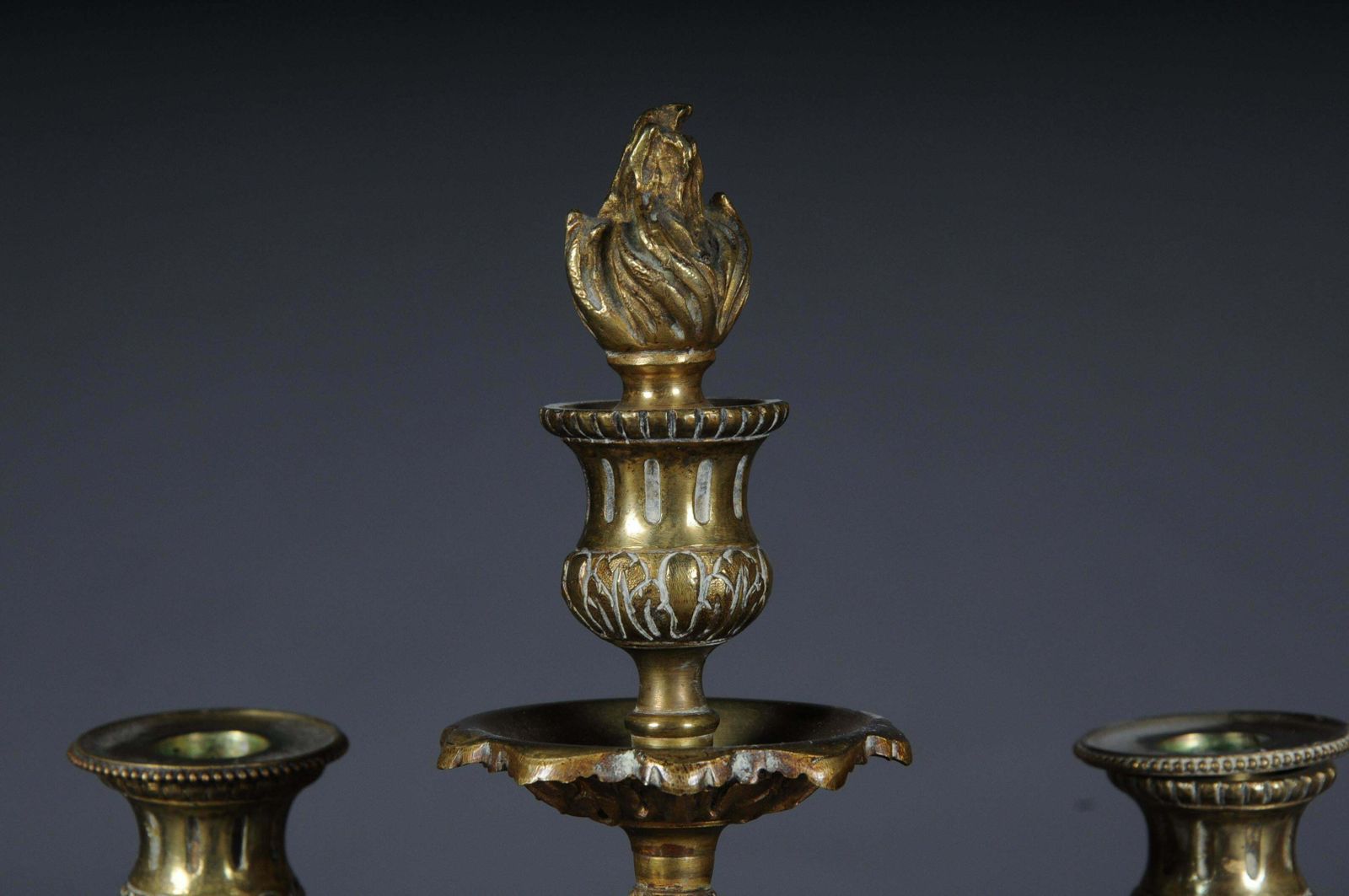 photo for sale Antique French Bronze Candelabra / Candelabra Louis Seize XVI