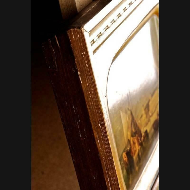 19th Century Romantic Painting With City View photo vinterior