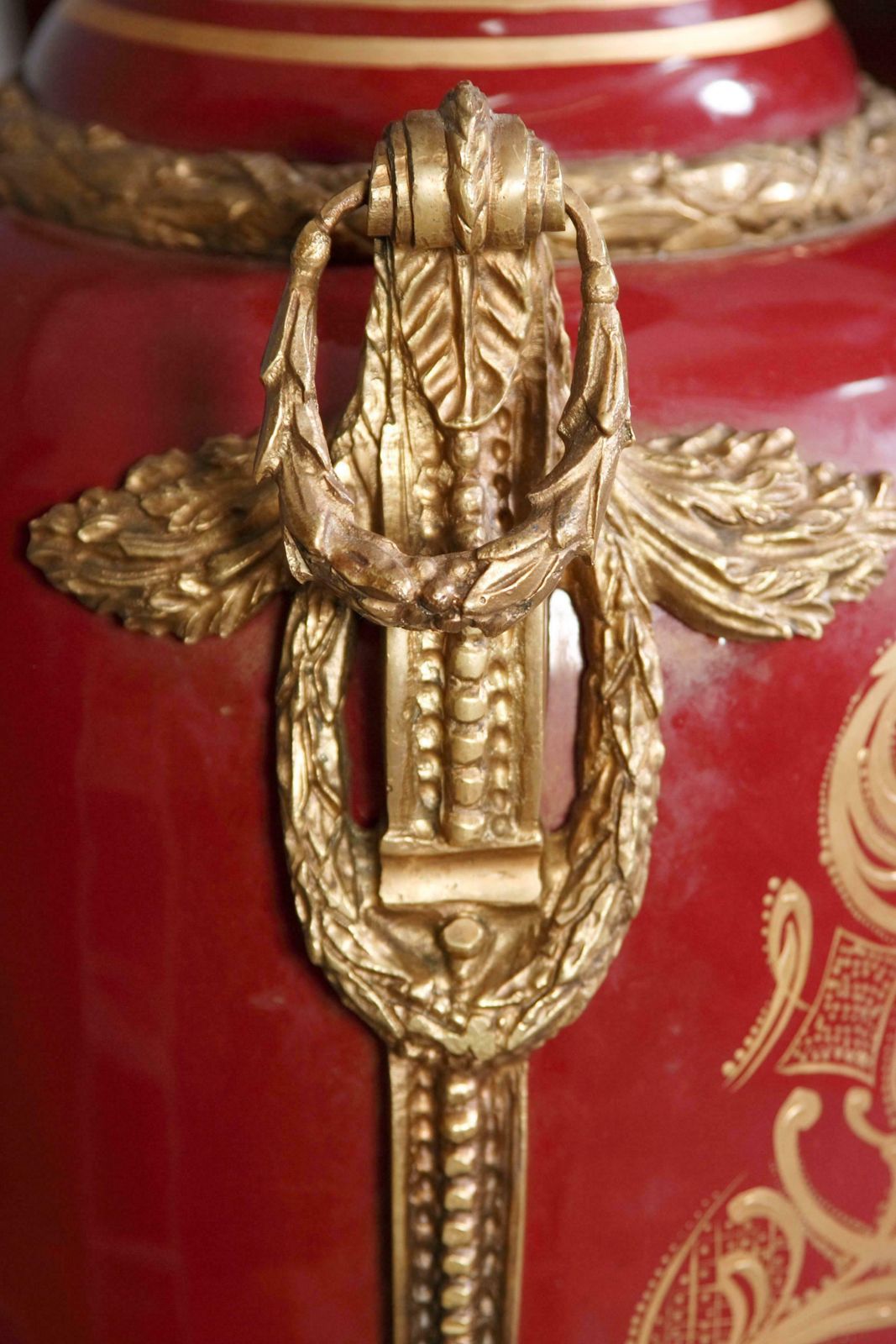 20th Century Napoleon Bonaparte Sèvre Pompe Lidded Vase photo buy